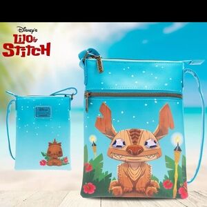 Disney Lilo & Stitch Blue Crossbody Bag Loungefly